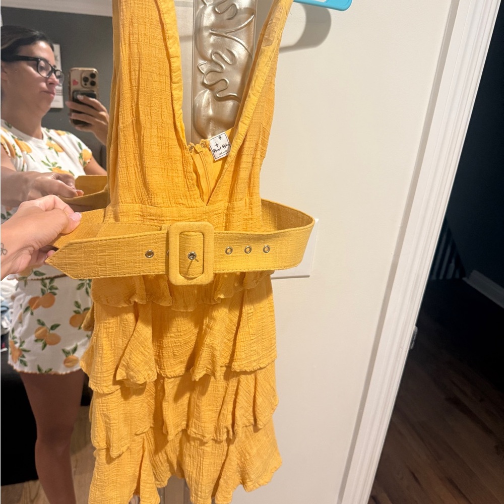 Yellow Ruffled Dress - Picture 4 of 4